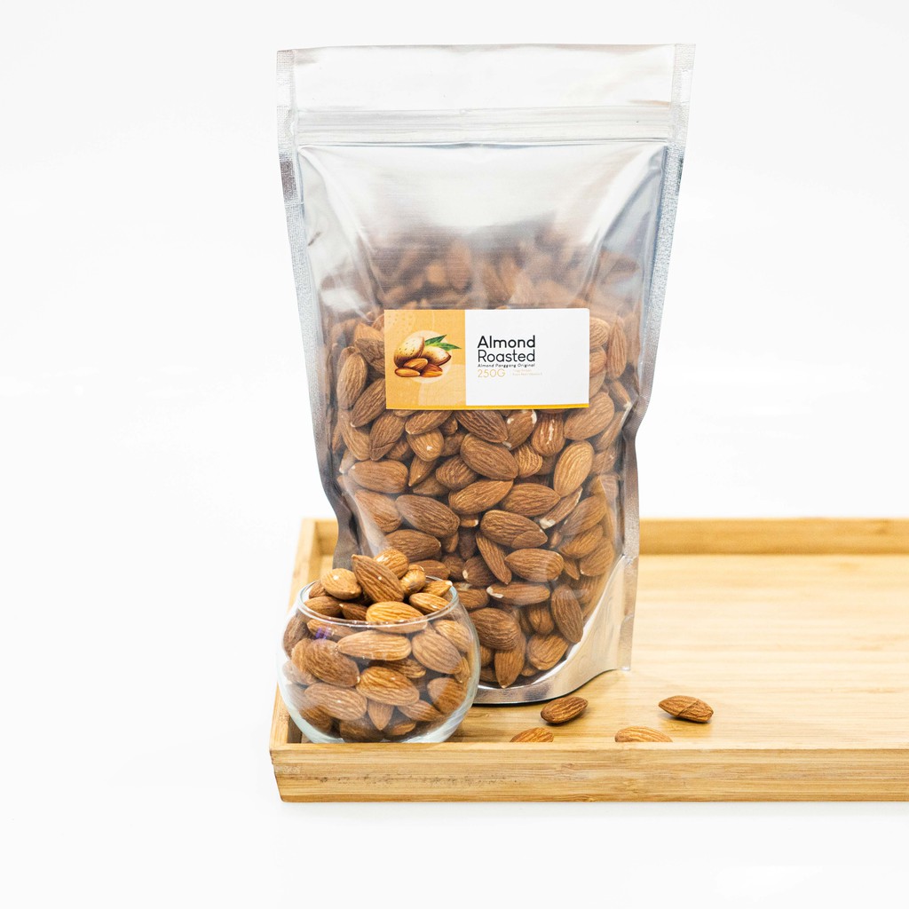 Kacang Almond Kupas Roasted 1 Kg | Kacang Almond 100% Original