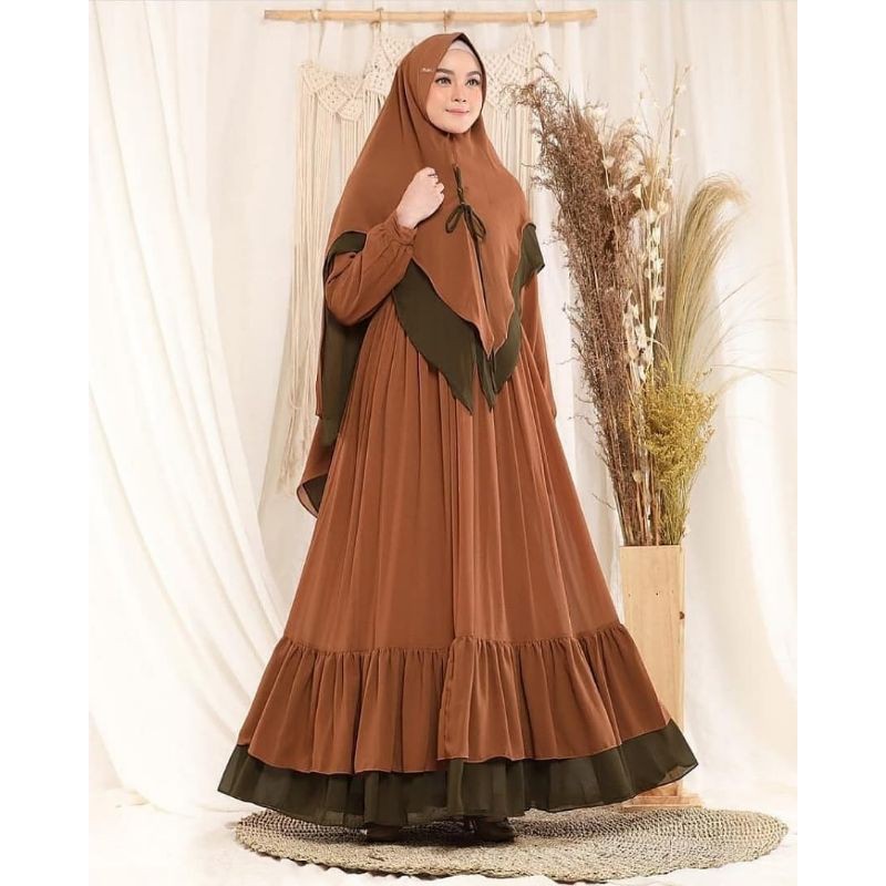 GAMIS SYARI TERBARU/ZAHARA SYARI/GAMIS WANITA MUSLIMAH/GAMIS CERUTY/FAR MOSLEMSTORE