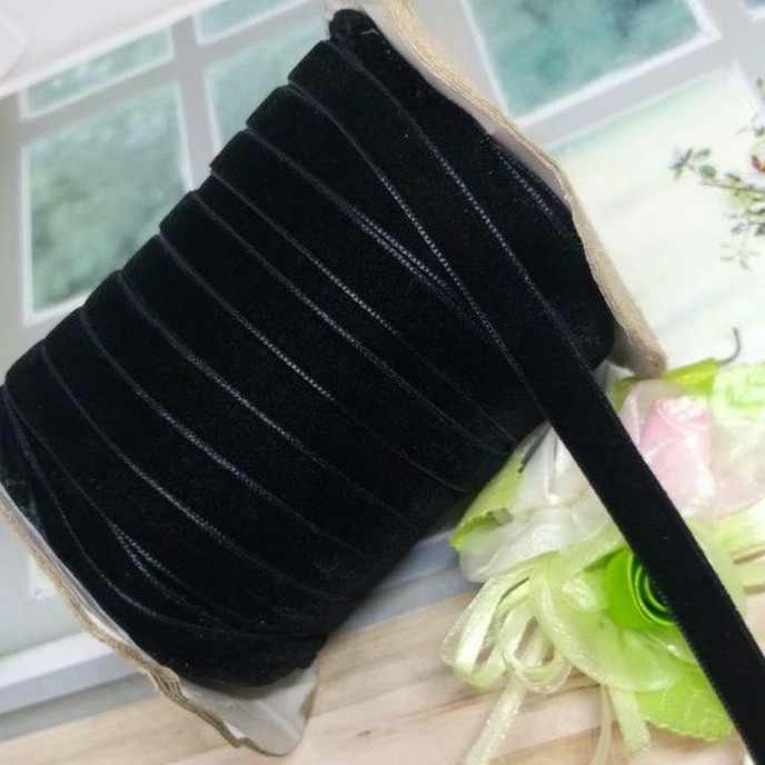 

PER METER,PITA BLUDRU WARNA HITAM LEBAR 1CM