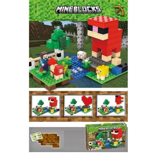 lego minecraft the wool farm