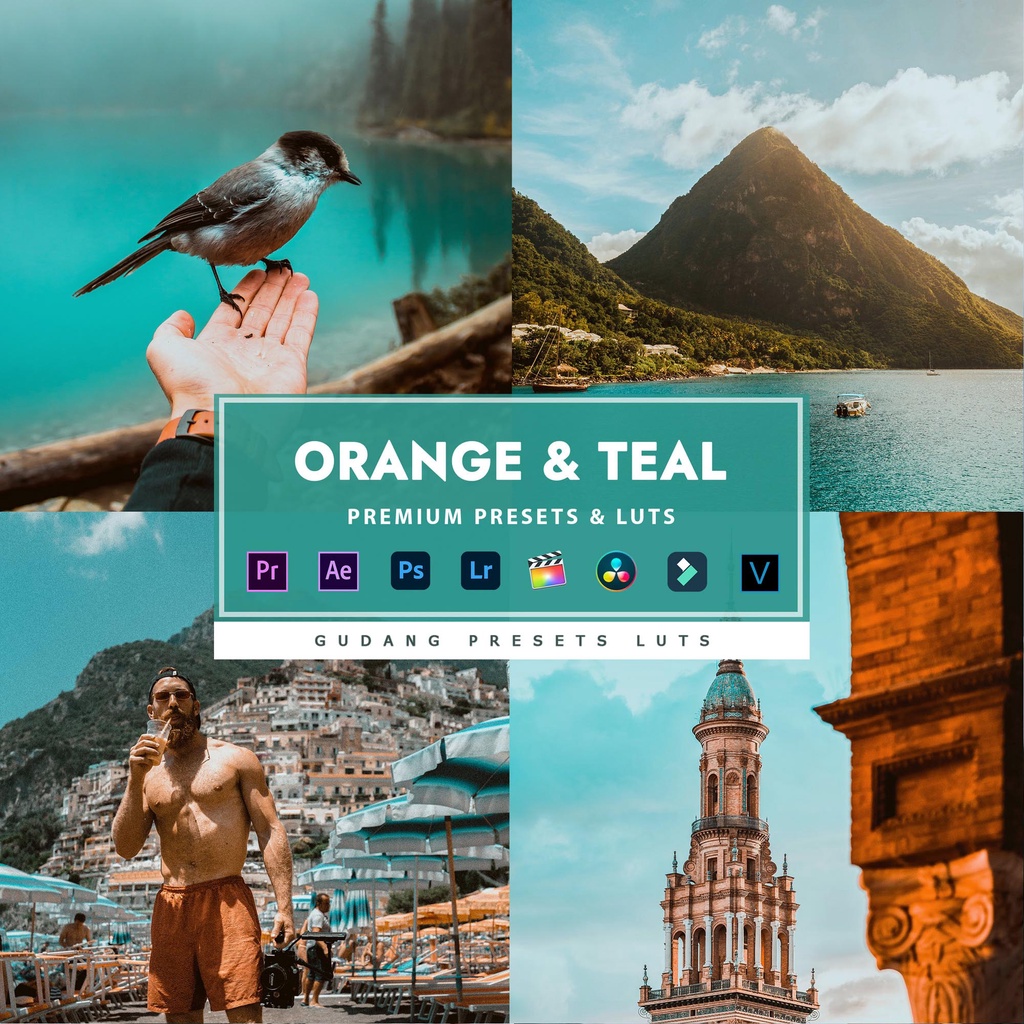 [BISA VN] Orange Teal - Premium Preset Lightroom LUTs Android IOS PC Premiere Pro Davinci