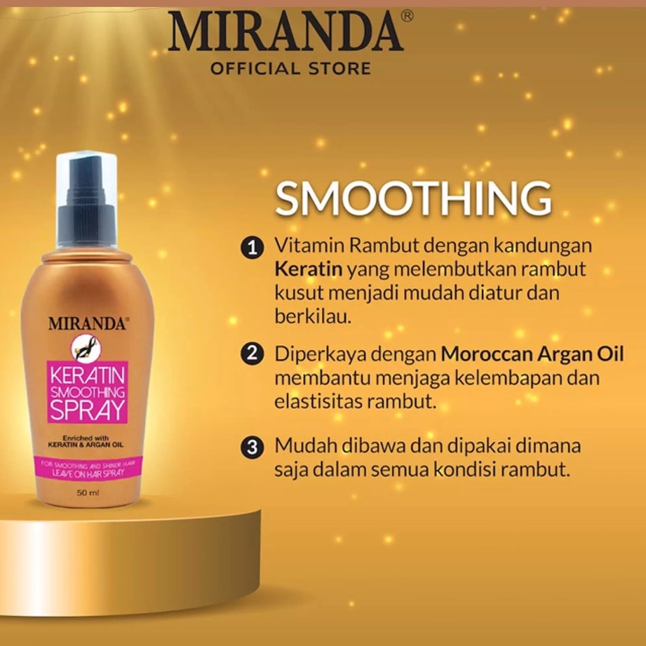 [ GROSIR ] Miranda Keratin Smoothing Spray 50ml