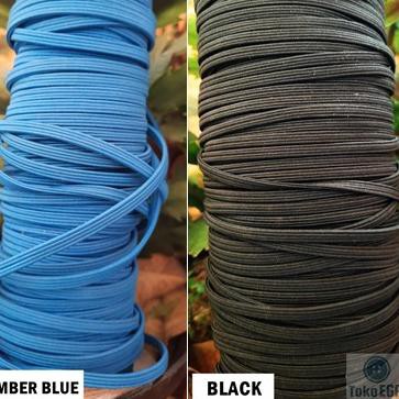 

ken!!901 Tali Karet Pipih / Elastis String Pipih Warna 4mm per 5 Meter