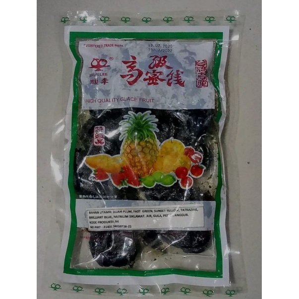 

SHUN LEE PLUM BASAH 250GR | MANISAN