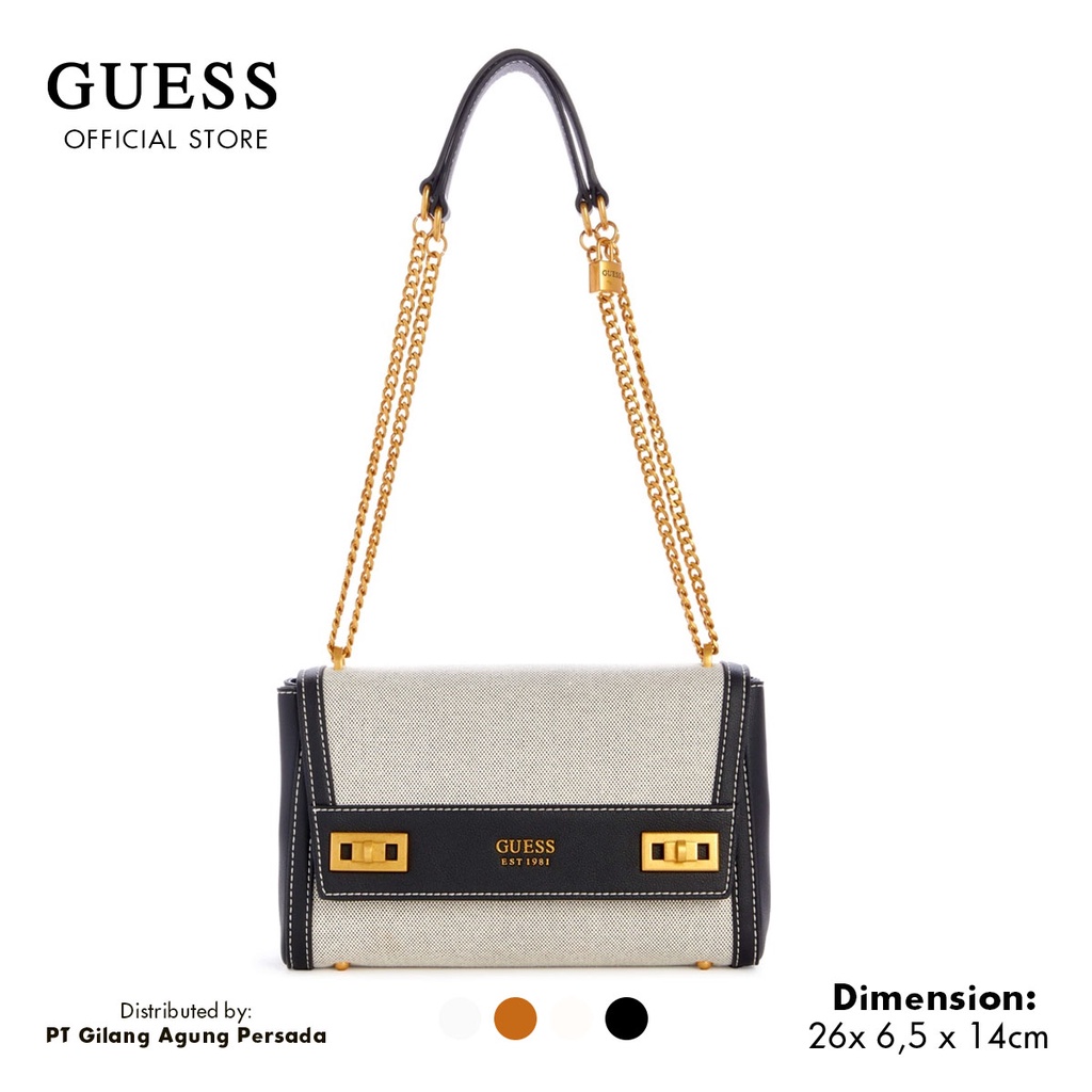 Tas Guess Original Wanita - Katey Flap Shoulder Bag