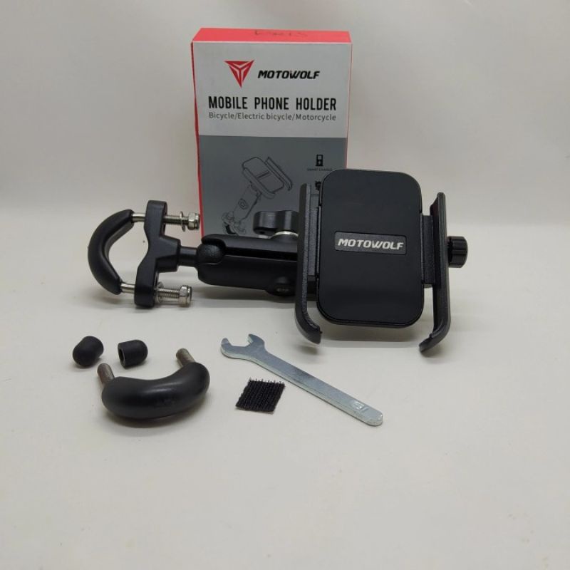 Motowolf Holder Handphone Version 3 Holder Hp 360 Derajat Motowolf V3 Original