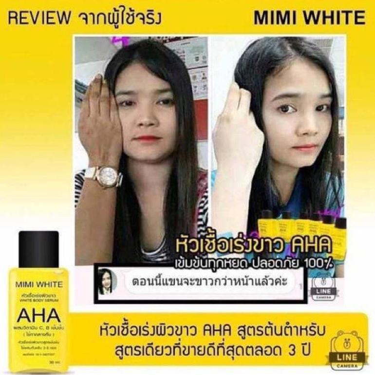 {Lot Terbaru} Aha Mimi White Serum / Mimi White Aha Whitening Serum / Aha Lotion