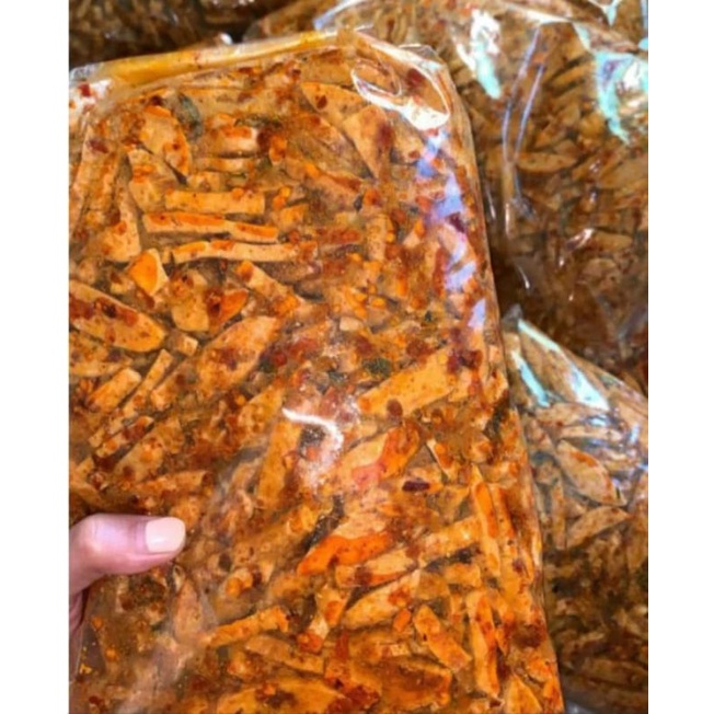 

harga riseller basreng setik pedas extra virall keriuk gurih aroma daun jeruk isi 5 kg