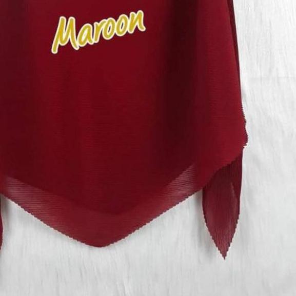 ➳ HIJAB SEGI EMPAT PLISKET JUMBO 130x130 TERHITS JAMAN NOW (BISA ) Ω