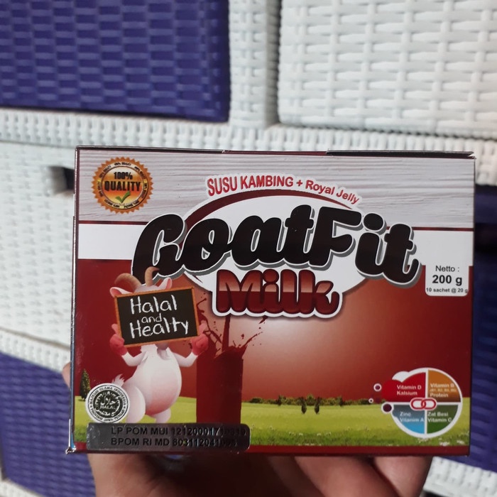 

Susu Kambing Goatfit Milk Royal Jelly Coklat Sachet