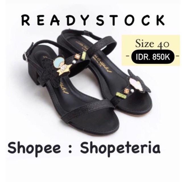 ITTAHERL Little Twin Stars JOY 40mm Block Heels INK 40 MAVEN GOULDING BETTY BOOP CALEA ROBIN BLAIR