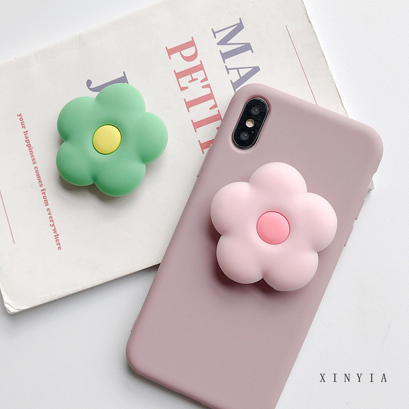 Popsocket Hp Teleskopis Anti Jatuh Motif Bunga Gaya Korea