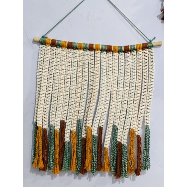 READY STOK) macrame Hiasan dinding selang seling / macrame wall hanging(HD 007)