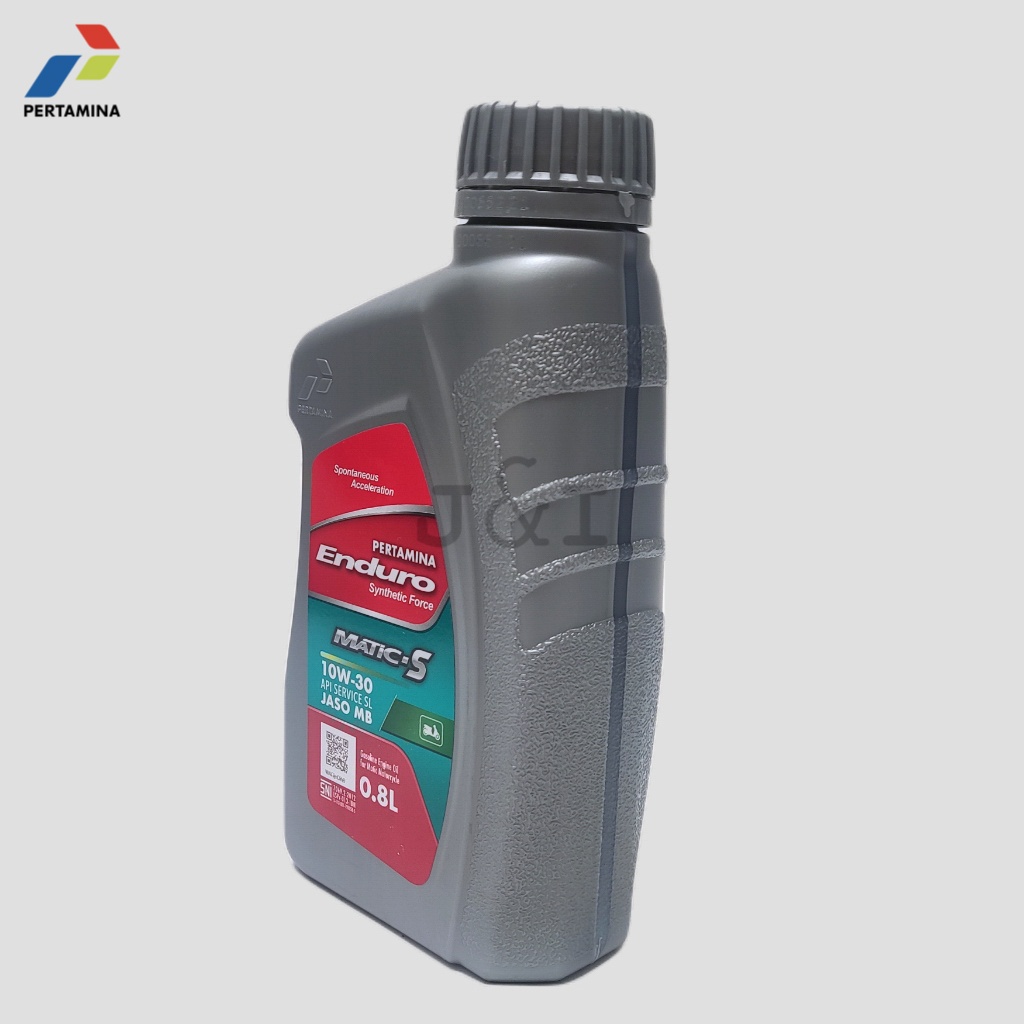 Oli Pertamina Enduro Matic-S 10W-30 API SL JASO MB 0,8 Liter