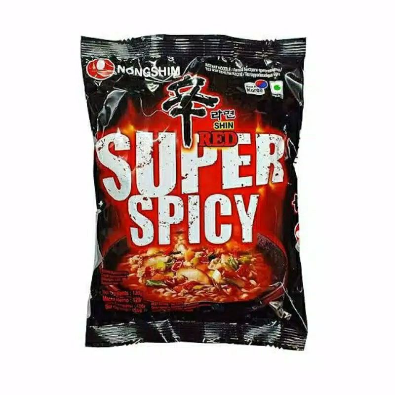 

Nongshim Shin Red Super Spicy 120gr [ Ramen Korea Super Pedas ]