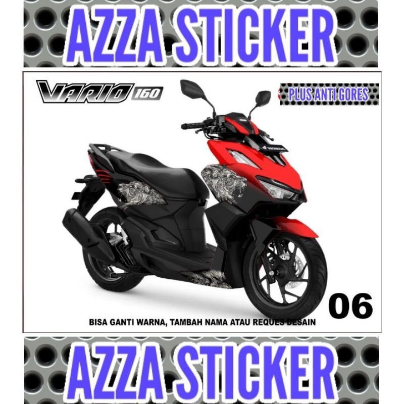 Stiker Dekal Vario 160  Decal Motor Vario 160 Full body Sticker Decal Motor Vario 160 Dekal Motor Va