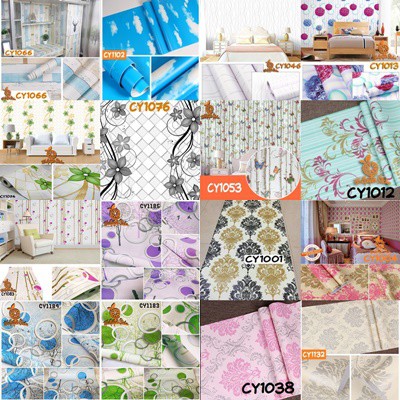 TERBARU WALLPAPER STICKER TERMURAH 45cm X 10m/WALLSTICKER/ WALLPAPER DINDING bisa cod