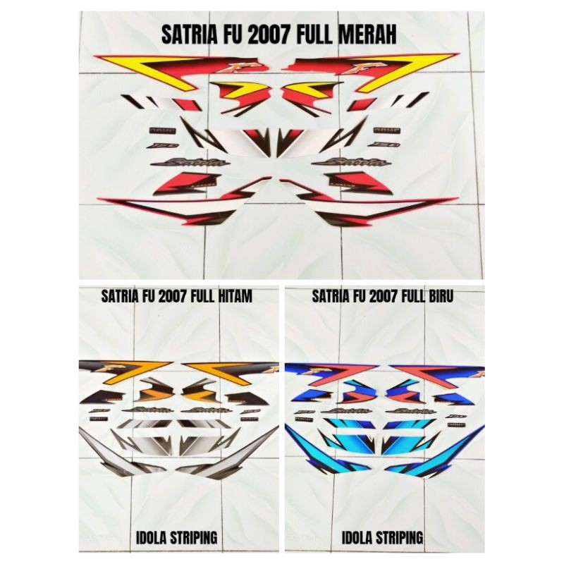 Striping Satria FU 2007 Full Biru