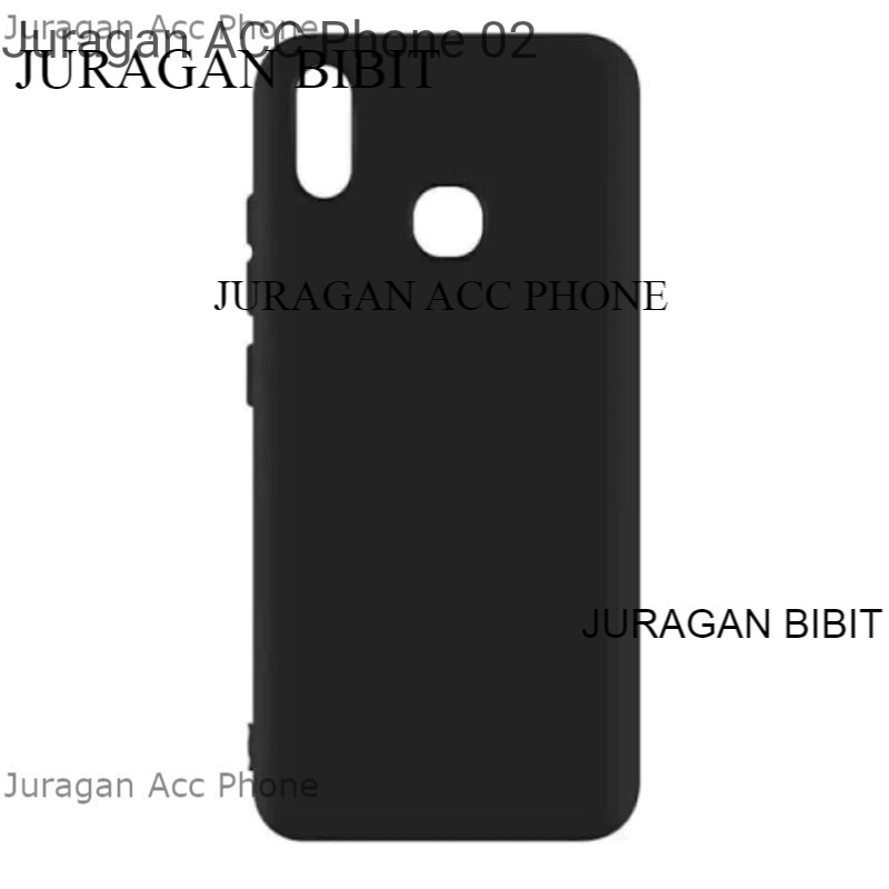 Soft Case Blackmatte Vivo Y19 Casing Silikon  Black Matte Hitam Polos Vivo Y19 Termurah Terbaik