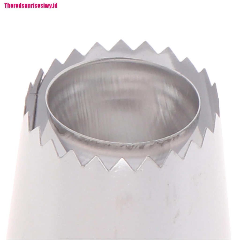 2 Pcs Alat Nozzles Icing Piping Ukuran Besar Gaya Rusia Untuk Cupcake