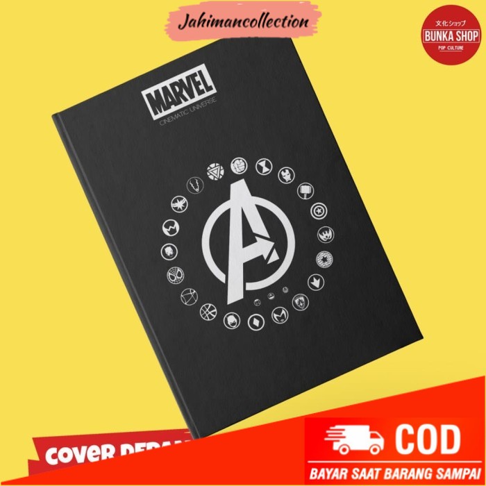 

✨ BISA COD ✨ Notebook Film Marvel Avengers End Game Logo Hardcover A5 Buku Catatan