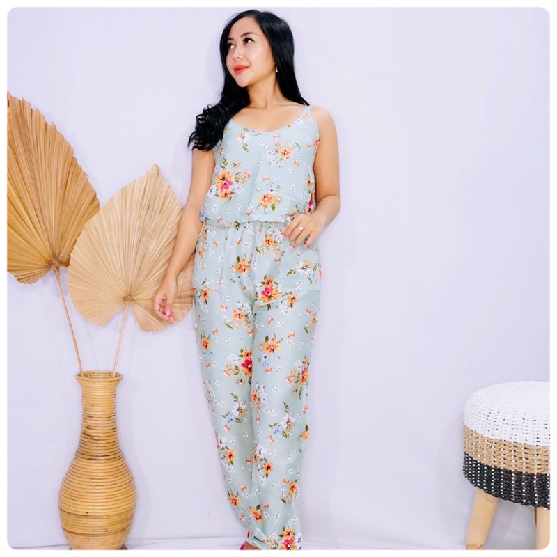 Jumpsuit Cipir Bali Bunga