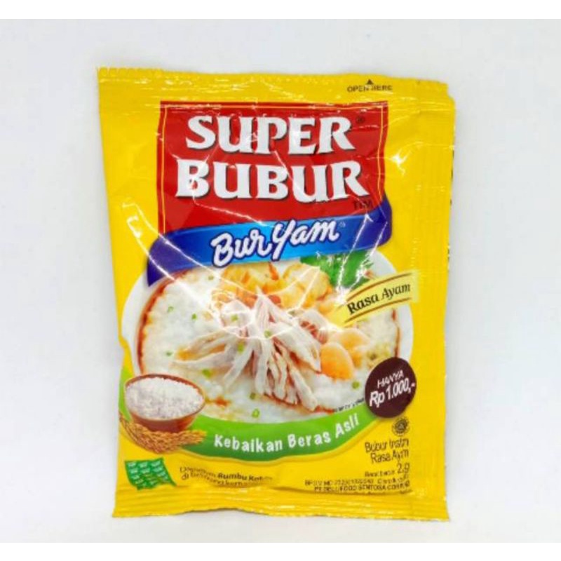 

Buruan - Bubur Ayam Instan Super Bubur Rencengan Isi 10 Pcs