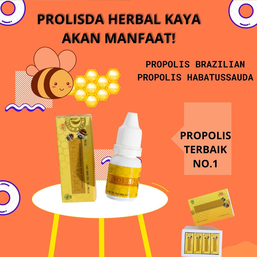 Propolis Habbatussauda obat herbal melia propolis vitamin anti virus obat maag asam urat