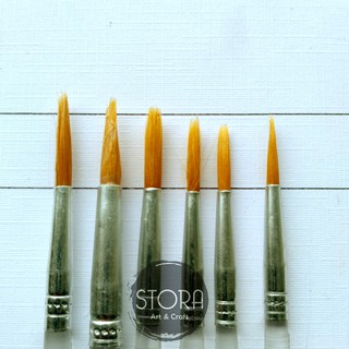 Yijiayi Artist Brush Round / Kuas Lukis Bulat Set 6 Cat