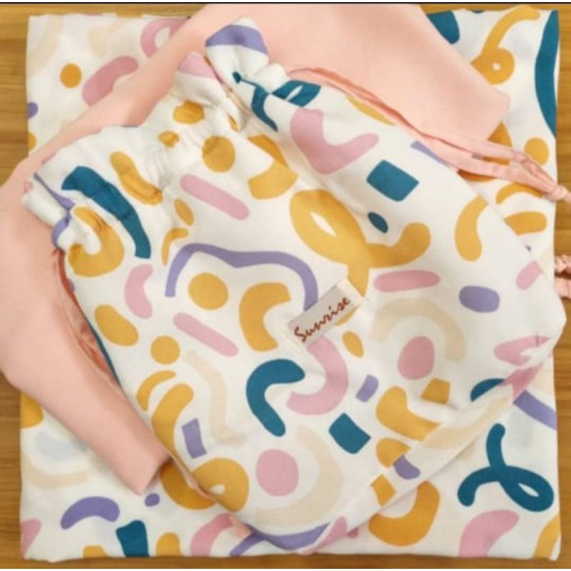 MUKENA SUNRISE RAYON PREMIUM - MOTIF BELLE