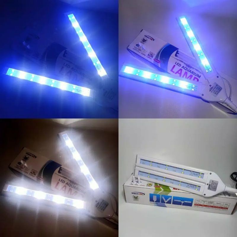 Lampu Sakkai pro LED-803 Jepit Kupu-kupu Nyala 3 mode Aquarium Soliter Aquascape