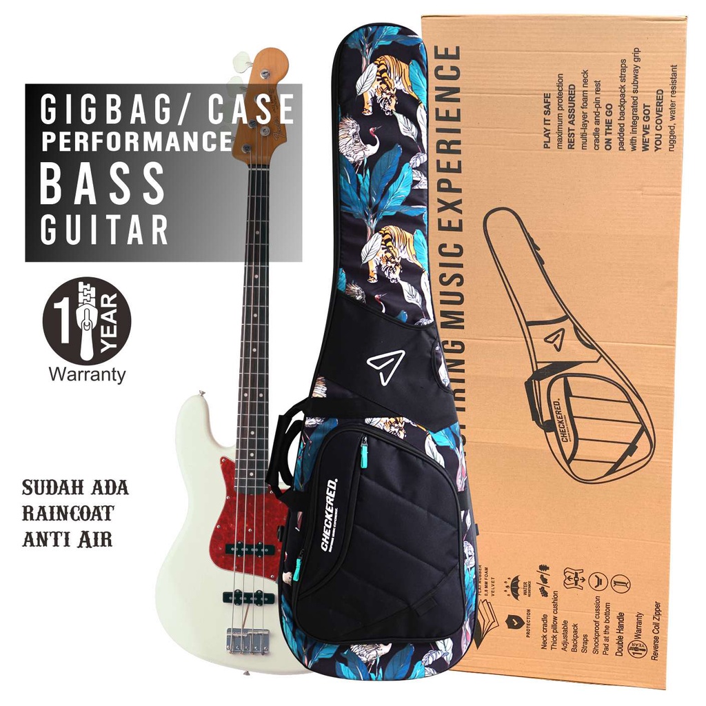 GIGBAG TAS GITAR BASS CB14 MOUZ PRINTS PERFORMANCE CHECKERED