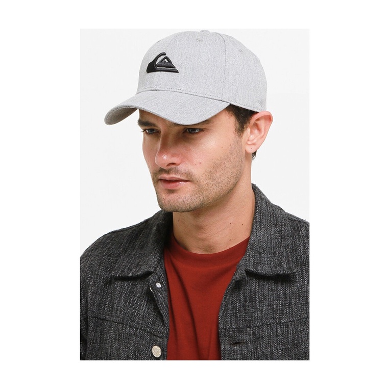TOPI QUIKSILVER ORIGINAL ASLI ORI TERBARU LOGO POLOS KEREN ABU-ABU GREY Q05