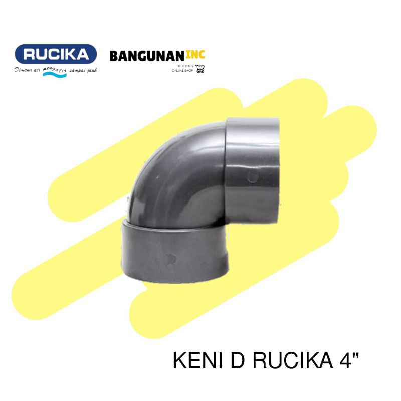 KENI 4 INCH RUCIKA - KNEE 4 IN - SAMBUNGAN PIPA BELOK 4 "
