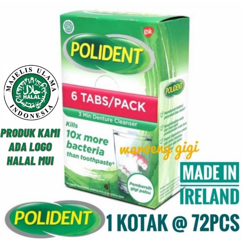 Polident Denture Cleanser / Pembersih Gigi Palsu Tiruan