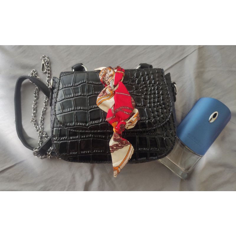 TAS PREMIUM IMPORT CROCO HITAM KECIL