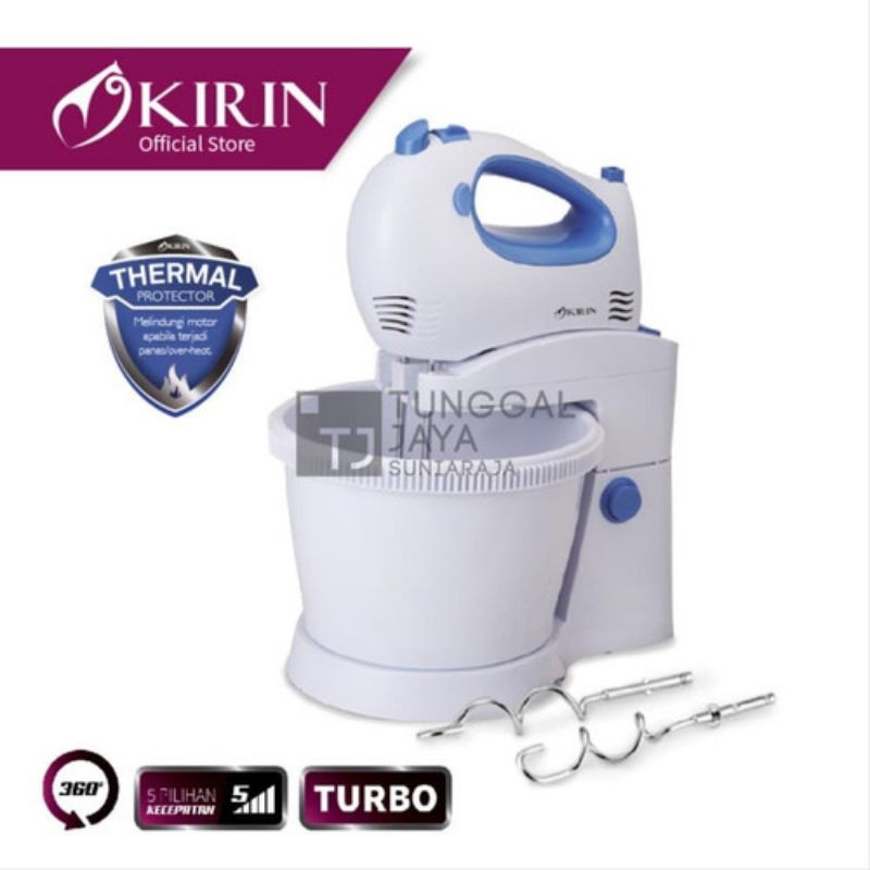 tom KIRIN KSM 391 STANDING MIXER PENCAMPUR PENGADUK ADONAN ROTI KUE PENGOCOK TELUR BEATERS DOUGH HOO