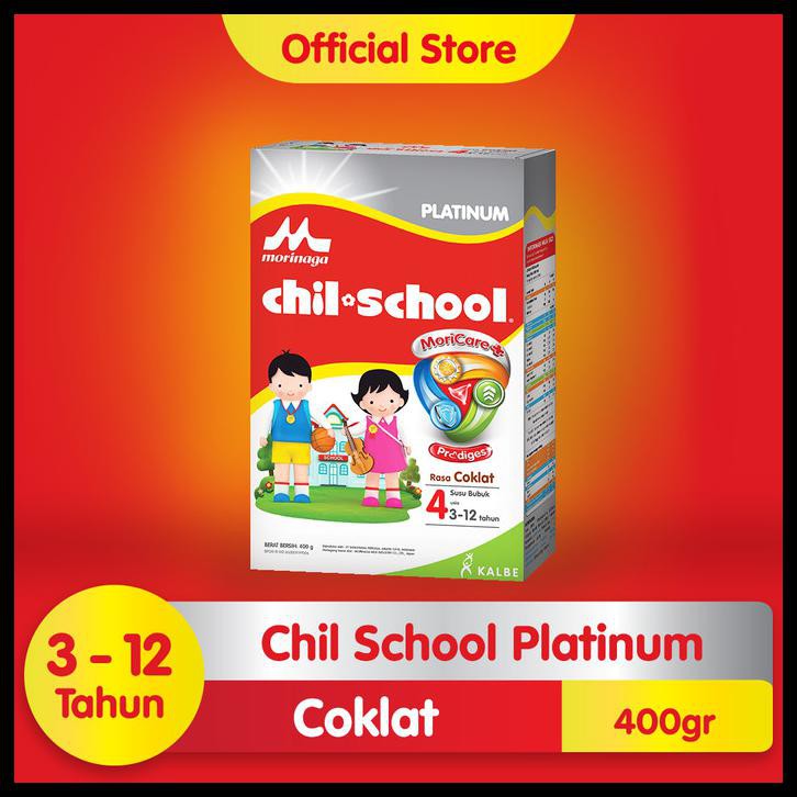 

MORINAGA CHIL SCHOOL PLATINUM COKLAT 400 GR SUSU FORMULA ANAK