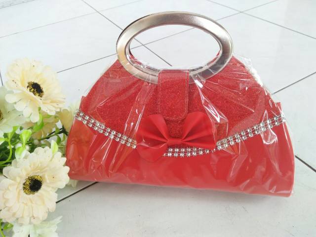 Tas Pesta Oval 301  Tas Wanita Clutch Pesta