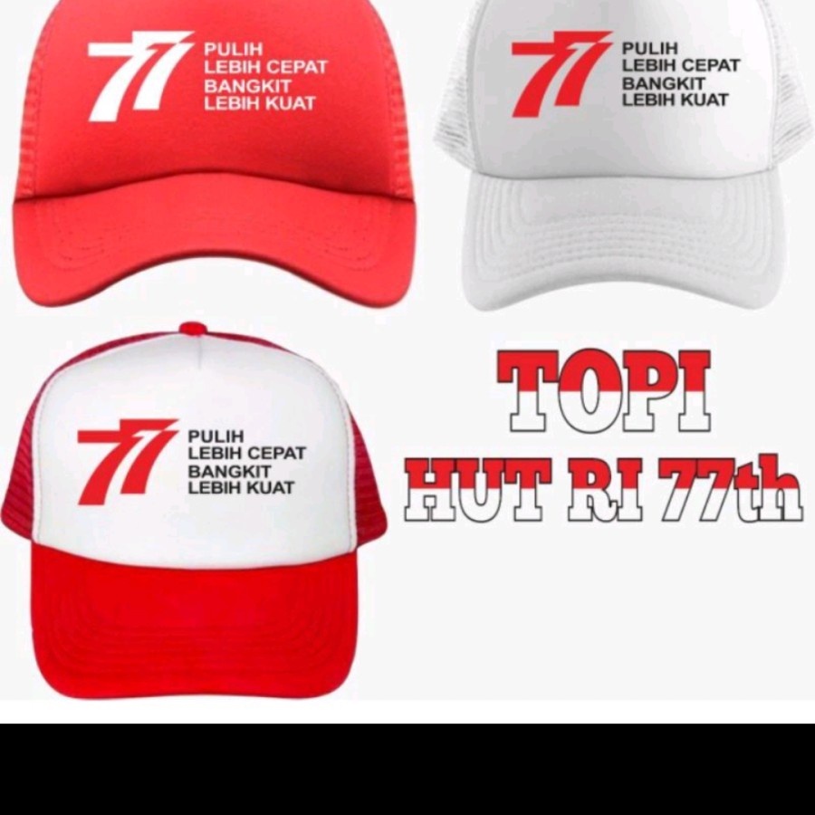 TOPI TRUCKER KEMERDEKAAN INDONESIA -3Y Store