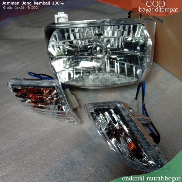 Headlamp Reflektor lampu dan sein Honda Supra X lama Supra x100