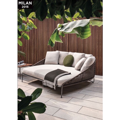 Daybed rotan sintetis santai daybed pantai rotan model terbaru Diskon