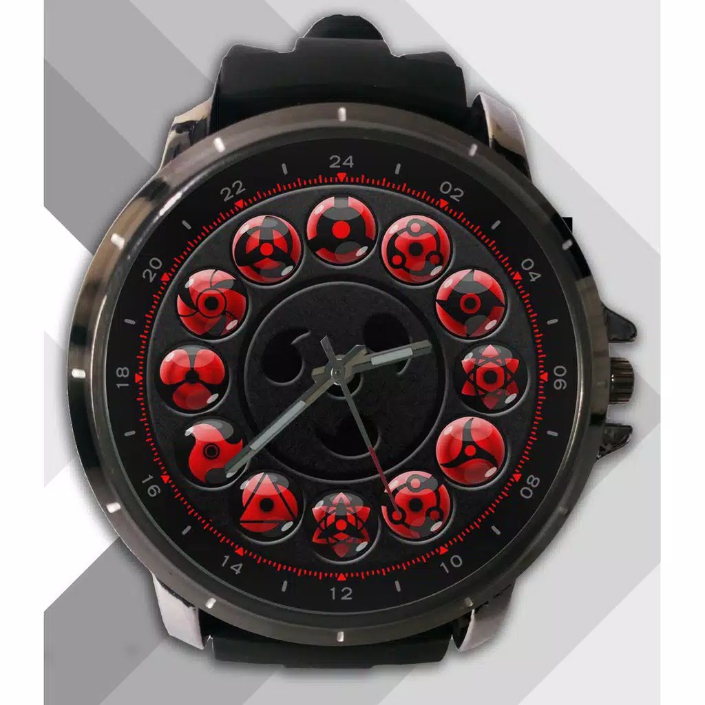Jam Tangan Pria Motif Clan Naruto Analog