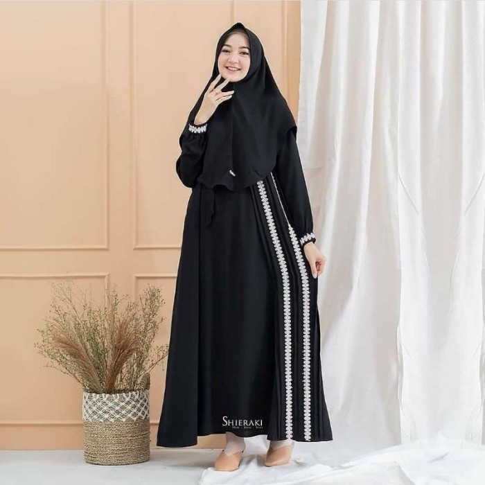 Gamis MOSCREPE Wanita Denada Gamis Baju syari 2021 gamis Lebaran Dress