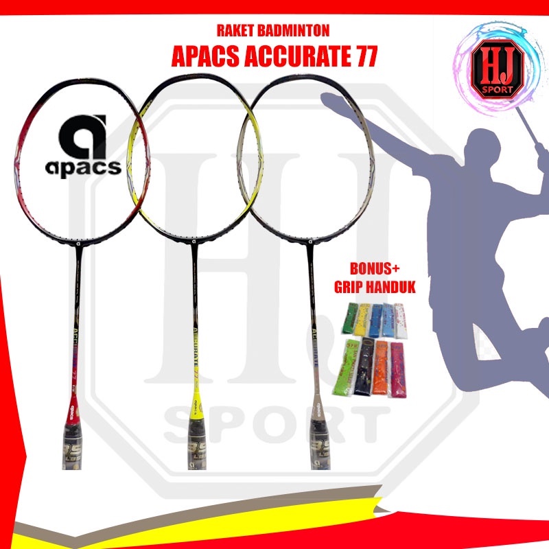 Raket Badminton Original Apacs Accurate 77 Bonus Senar