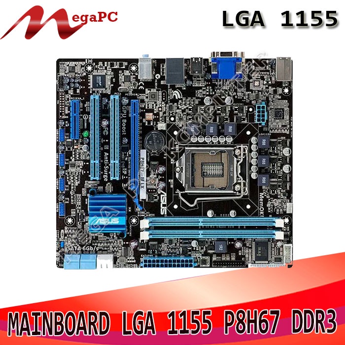 Mainboard Mobo Motherboard LGA 1155 H67 DDR3 Asus/Gigabyte