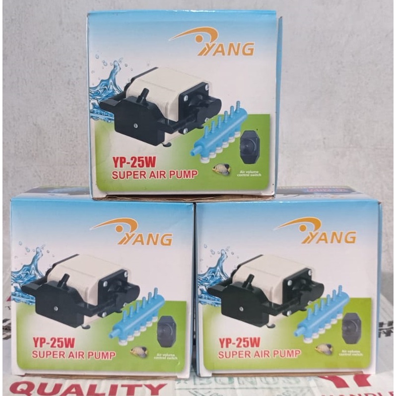aquarium YANG YP 25 watt aerator mesin gelembung udara kolam aquarium