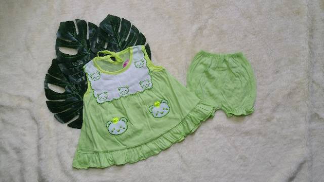 Ss#1002 Setelan Bayi 3-12 bulan / Dress Baby Orin Bahan Kaus