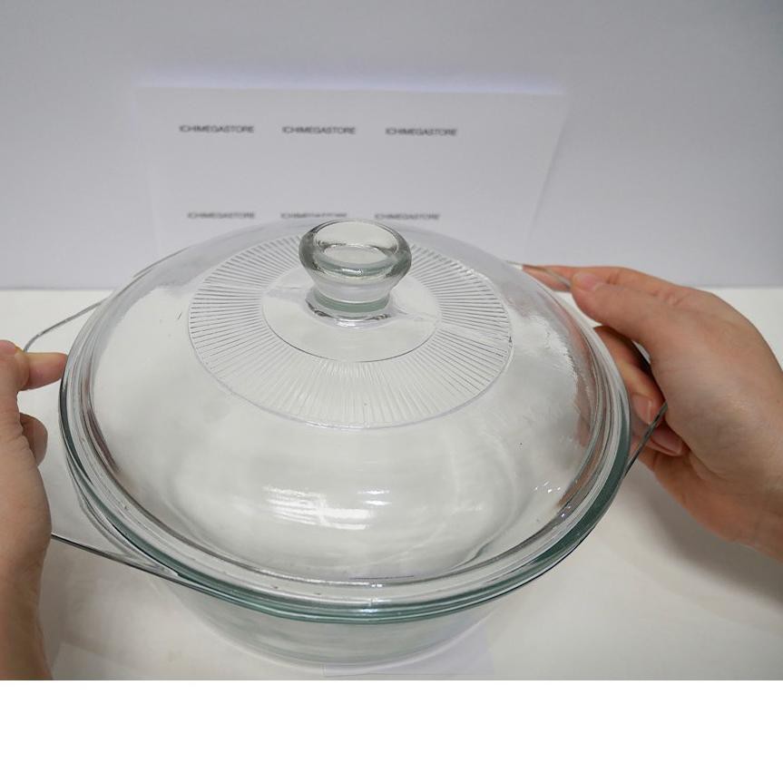 Dapatkan Sekarang◎ Mangkok Sayur Besar Kaca / Mangkok Kaca / Mangkok / Mangkuk Makan + Tutup Kaca /