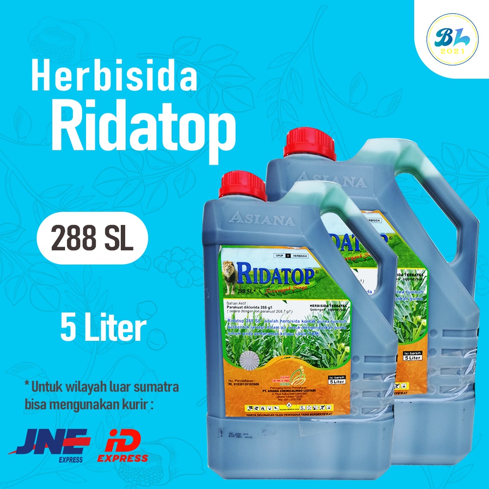 Ridatop 288 SL 5 Liter. Untuk Rumput dan Gulma
